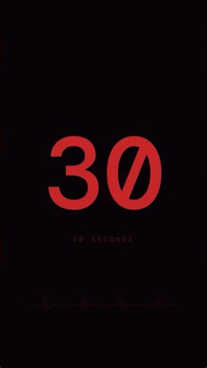 30s Silent Heartbeat Timer ❤️ 30 Second Countdown (No Sound) #Shorts