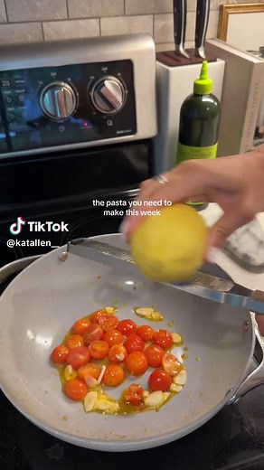 Lemony Garlic Tomato Pasta for Two — Quick Easy Dinner