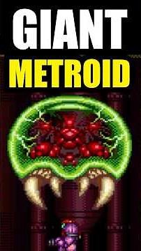 Samus encounters a GIANT METROID - BLIND Super Metroid SNES Playthrough
