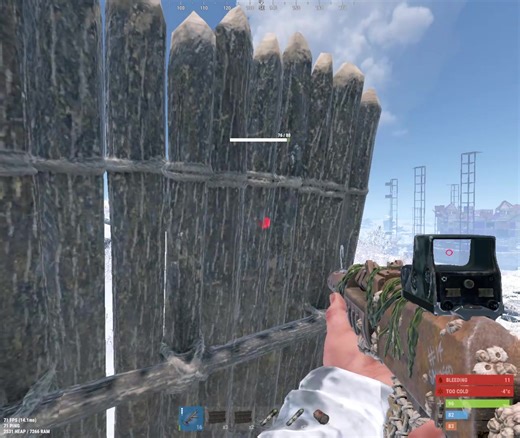 “we’re hacking so your dead” 😂 they had 2 rows of guns on them #rust #snowroams #grenade #fyp