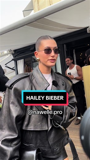 Hailey Bieber at Paris Fashion Week