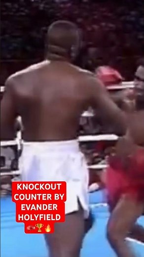 EVANDER HOLYFIELD KNOCKOUT COUNTER #boxing#viral#subscribe#highlights