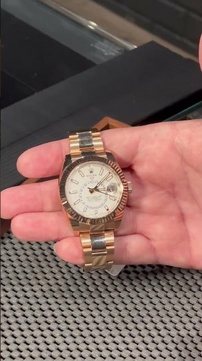 Rolex Sky Dweller Rose Gold White Dial Mens Watch 326935 Review | SwissWatchExpo