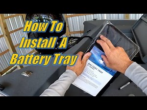 Installing battery trays in a boat