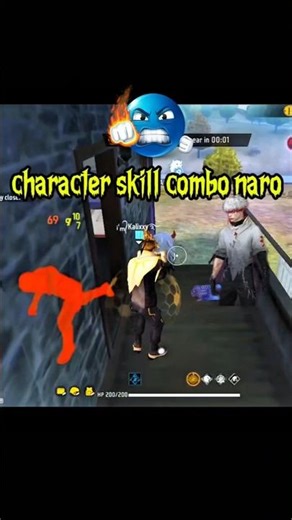 Narro Character Combo Solo Squad Challenge #freefire #pro
