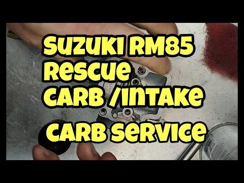 Suzuki RM85 rescue, carb service, reed check.
