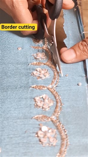 Border Cutting Ka Perfect Tarika | Neat & Clean Finish ✂️✨#shorts