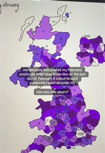 February Postcode Order Map Explained