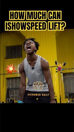 IShowSpeed’s INSANE Max Bench Press & Deadlift | He's CRAZY STRONG!