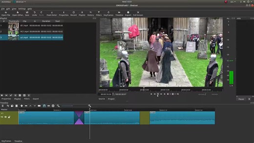 开源免费剪辑软件Shotcut 实际应用教程 中英多字幕
