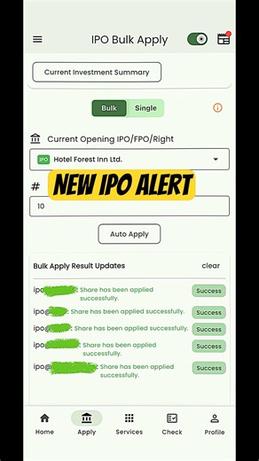 New IPO Alert Hotel Forest Inn Ltd. is now open. #ipo #iporesultcheck #bulkapply #nepse #meroshare