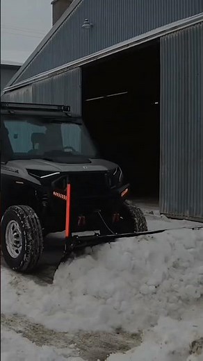Polaris Ranger 1500XD Snowplowing #polarisranger #snow #offroad
