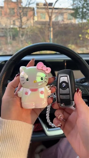 Cute Hello Kitty Key Cover for Stylish Keychains