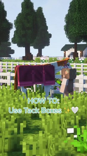 How to Use Tack Boxes for Your Horse in Minecraft