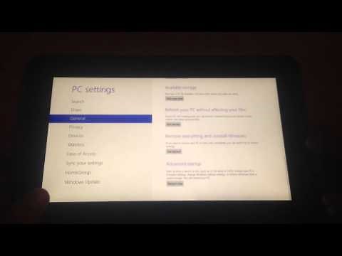 How to factory reset your Dell Latitude 10 (Essential) tablet running Windows 8 Pro