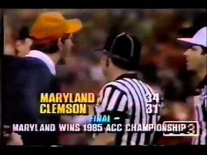 1985 Clemson vs Maryland Worst Referee Call Ever