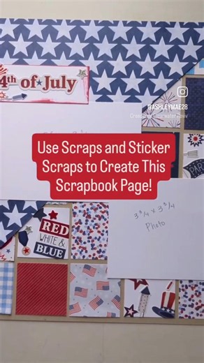 Use Up Scraps and Stickers with this Fun Scrapbook Page Idea!