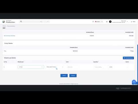Production Outbound – Finished Goods to Inventory