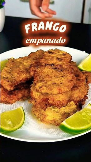 Frango Empanado, receita na descrição! #receitas #frango #frangoempanado #viral #cozinha