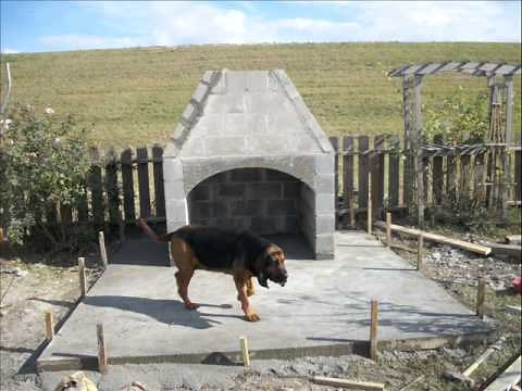 Building an outdoor fireplace