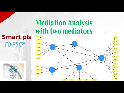 Mediation Analysis using Two mediators in SmartPLS | PLS-SEM Step-by-Step (Amharic Tutorial)