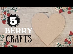 5 Deliciously Cute Strawberry Crafts DIYS Tutorial! 🍓