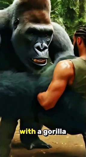 “Human vs Gorilla | “Who dominates? Comment NOW 👇”#shorts #ytshorts #animals