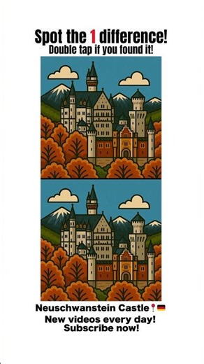 Spot the 1 Difference:Neuschwanstein Castle #53