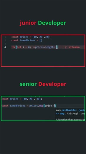 Ton code est-il "Junior" ? (Comparaison JS) #javascript #coding #code