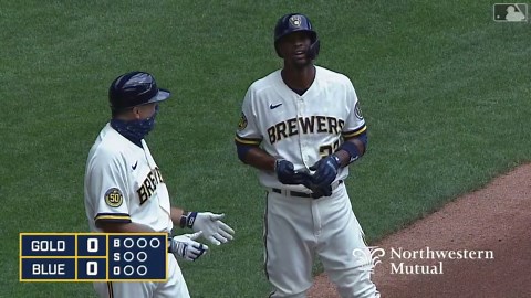 Keon Broxton's triple
