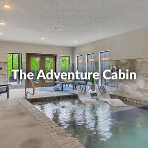 7.8K views · 20 reactions | Live big at The Adventure Cabin in Pigeon Forge! ️ This 6-bed, 7.5-bath luxury lodge sleeps 20 and features a private indoor pool, hot tub, arcade, home theater, and 3 decks—all in a resort with a waterpark!  Escape NOW  https://www.pigeonforgetncabins.com/cabin-adventure/ #PigeonForgeCabin #AdventureAwaits #LuxuryLodge | Pigeon Forge TN Cabins | Facebook