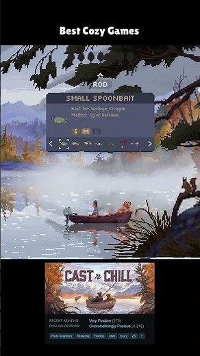 Best Cozy Games on Steam - Cast n Chill #gaming #cozygames #steam