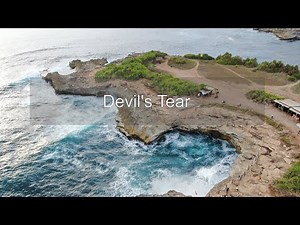 🇮🇩 Devil's Tear / Nusa Lembongan / Indonesia [4K Ultra HD drone relax video]