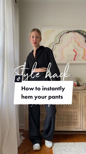 Instantly Hem Pants Without Sewing | Style Hack Tutorial