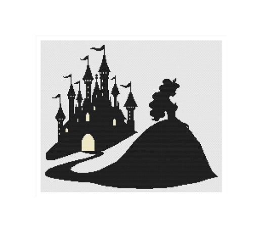 Princess Cross Stitch, Queen Cross Stitch, Castle Cross Stitch, Princess Pattern, Cross Stitch Queen, Queen Pattern, Castle Pattern - Etsy