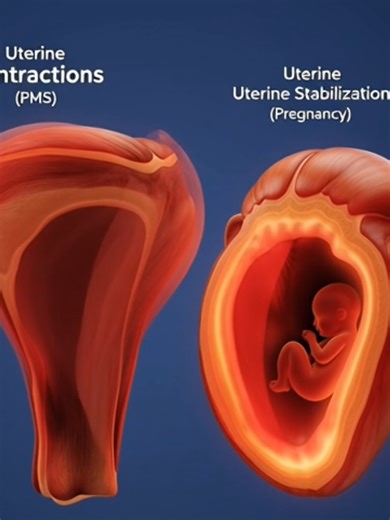 3D Animation of Uterine Contractions vs Stabilization