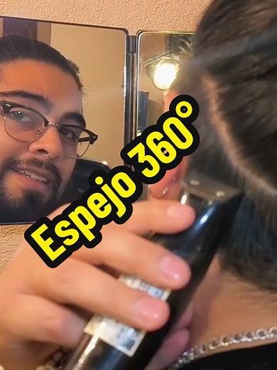 Hazte tu propio corte de cabello con este espejo 360° de @lipfisbarbershop 😁