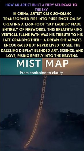 Sky ladder The artist who lit a fiery path to heaven