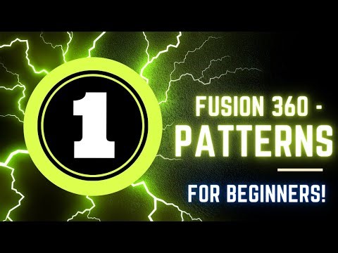 How To Use Patterns in Fusion 360 (2D/3D) - Tutorial
