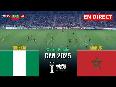 🔴EN DIRECT : NIGERIA vs MAROC - Coupe d'Afrique des Nations 2025 Match aujourd'hui | Simulation PES