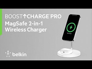 BOOST↑CHARGE™ PRO 2-in-1 Wireless Charger Stand with MagSafe
