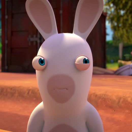 7.4K views · 393 reactions | Le lapin oublié et le chat #lapincretin #meme #cartoon #chat | Lapins Crétins - Invasion | Facebook