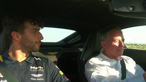 307K views · 726 shares | Daniel Ricciardo interrupts Martin Brundle's drive of the new Vantage - see how they both get on. #BeautifulWontBeTamed #NewVantage Red Bull Racing | Aston Martin | Facebook