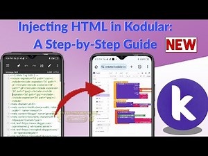 Injecting HTML in Kodular: A Step-by-Step Guide #new