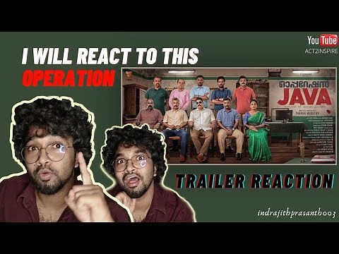 Operation Java Official Trailer Reaction | Am gonna React for this Operation | Indrajith prasanth