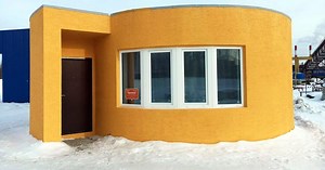 Printing homes for the first Mars colonists