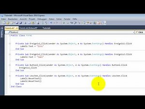 Sub aufrufen/ Ereigniskette - Visual Basic 2010 Tutorial (German) (HD)