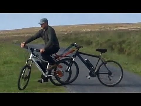 How to tow one bicycle with another bicycle - no tools needed