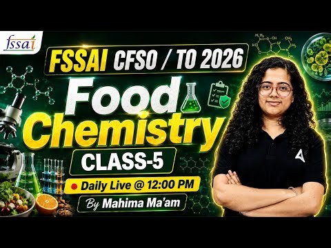 FSSAI CFSO/TO 2026 | FSSAI CFSO/TO Food Chemistry | Structure Of Monosaccharides #5 |By Mahima Ma'am