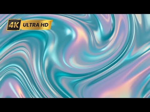 Abstract Liquid Flow Background in 4K Ultra HD | Smooth Holographic Motion Visual